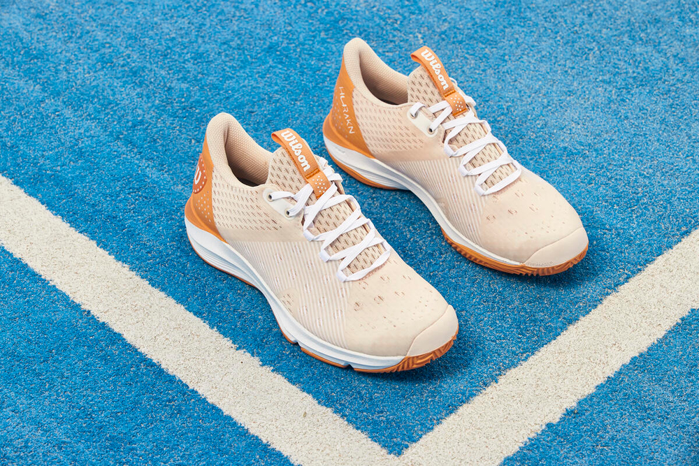 Женские Кроссовки теннисные Wilson Hurakn W - scallop shell/cantaloupe/white