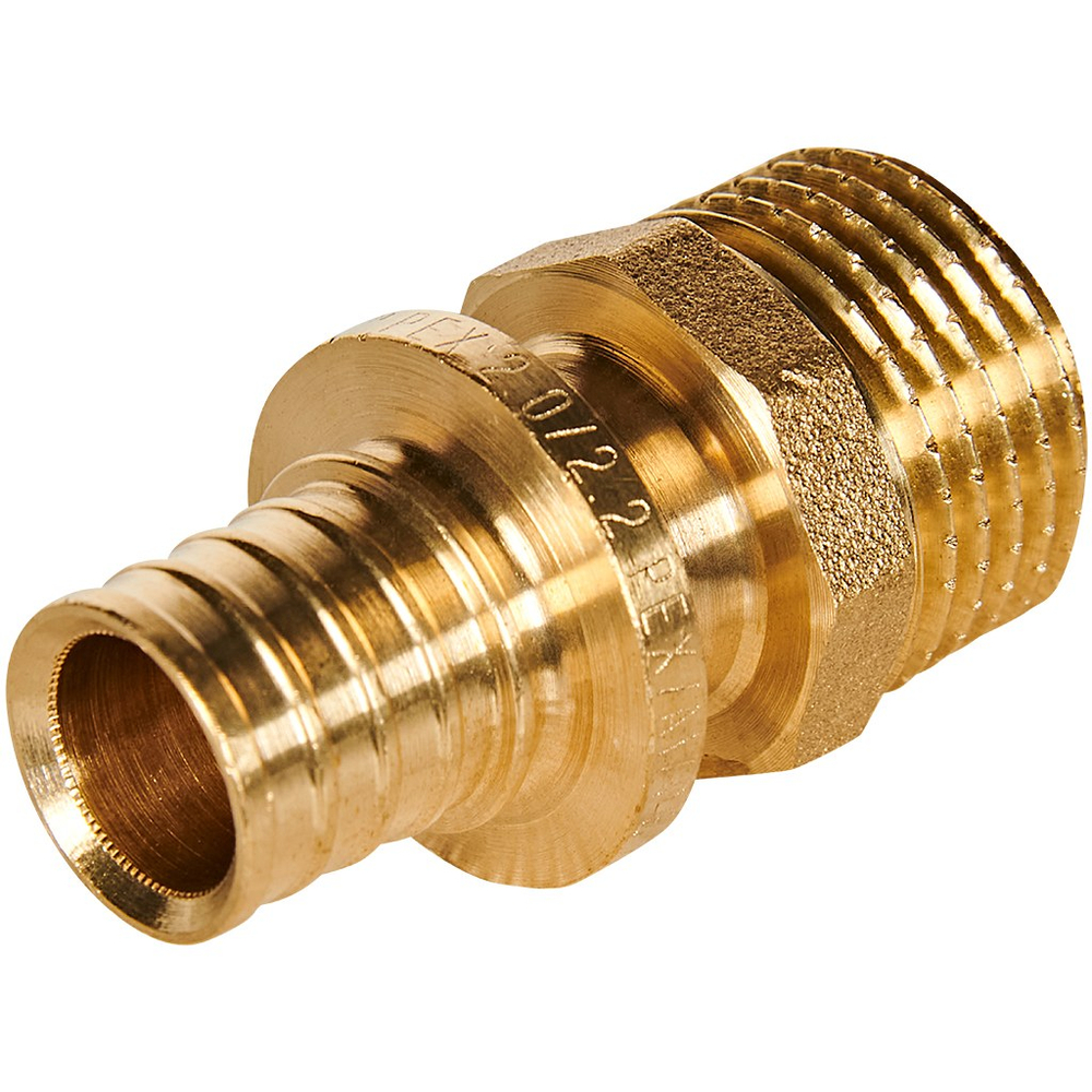 Переход на наружную резьбу ROMMER - 16 x 1/2" (для трубы из сшитого полиэтилена)