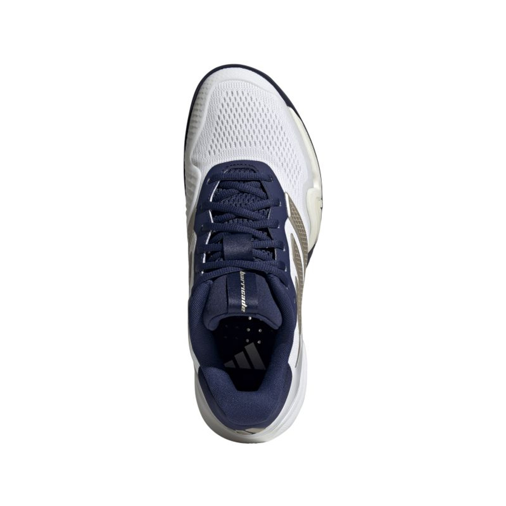 Мужские теннисные кроссовки Adidas Barricade 14 M Clay - cloud white/cyber metallic/dark blue