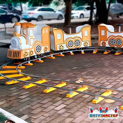 Аттракцион рельсовый для детей «Императорский состав», 4 кабинки, 8 мест