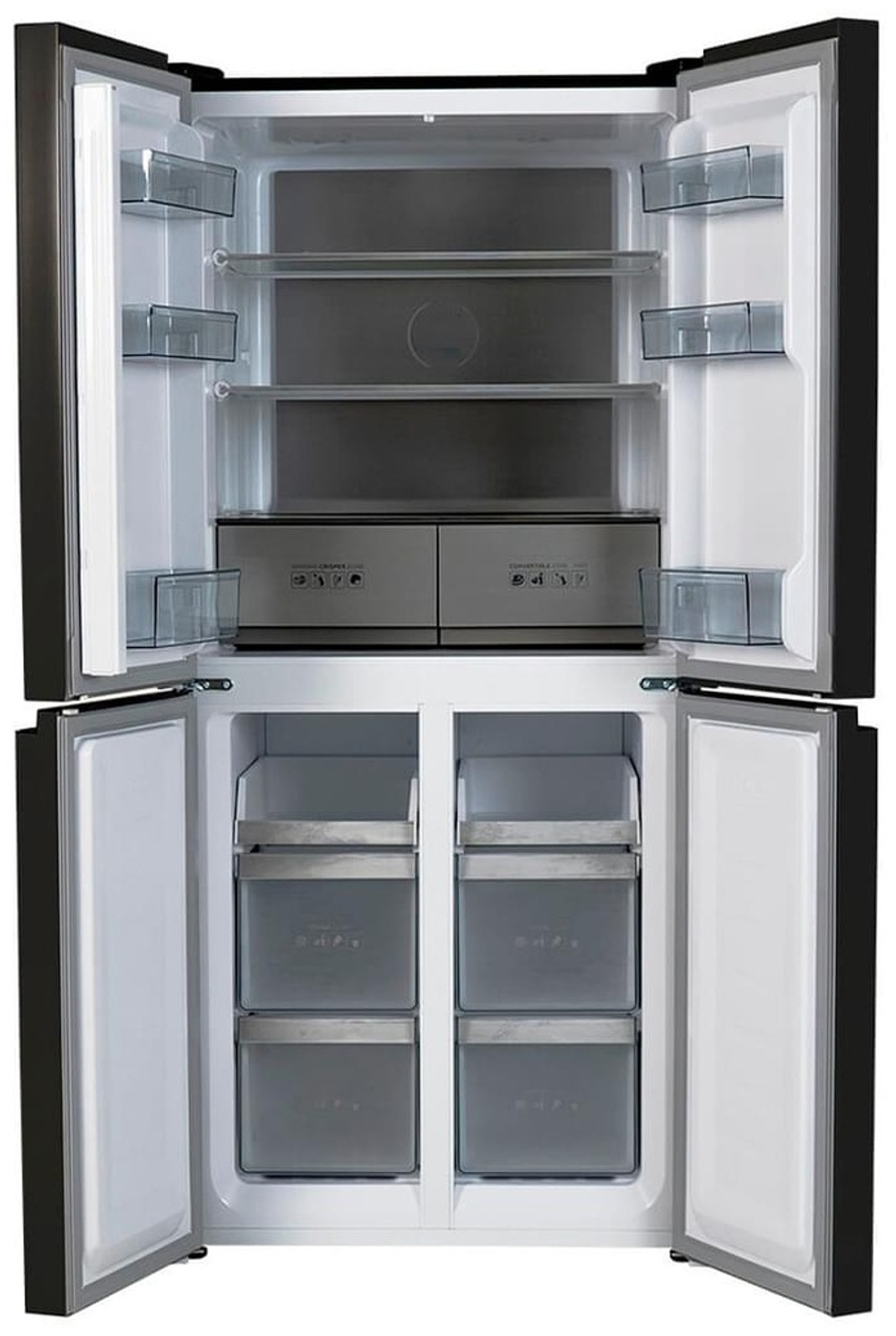 Холодильник GRAND GRFD-466BINFO черный