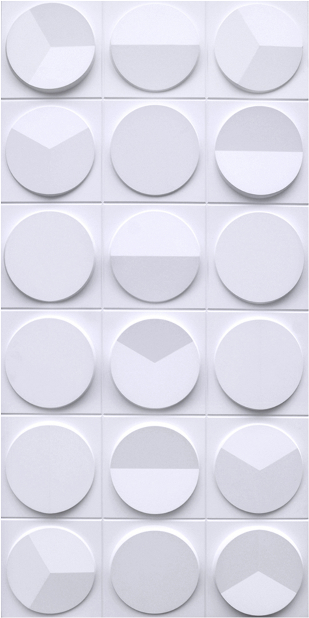 PU CLOCK STRUCTURE 1-White 1200*600*30mm (HL-01)