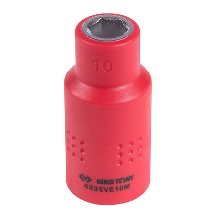 Цена на KING TONY (4335VE10M) Головка торцевая диэлектрическая шестигранная 1/2", 10 мм