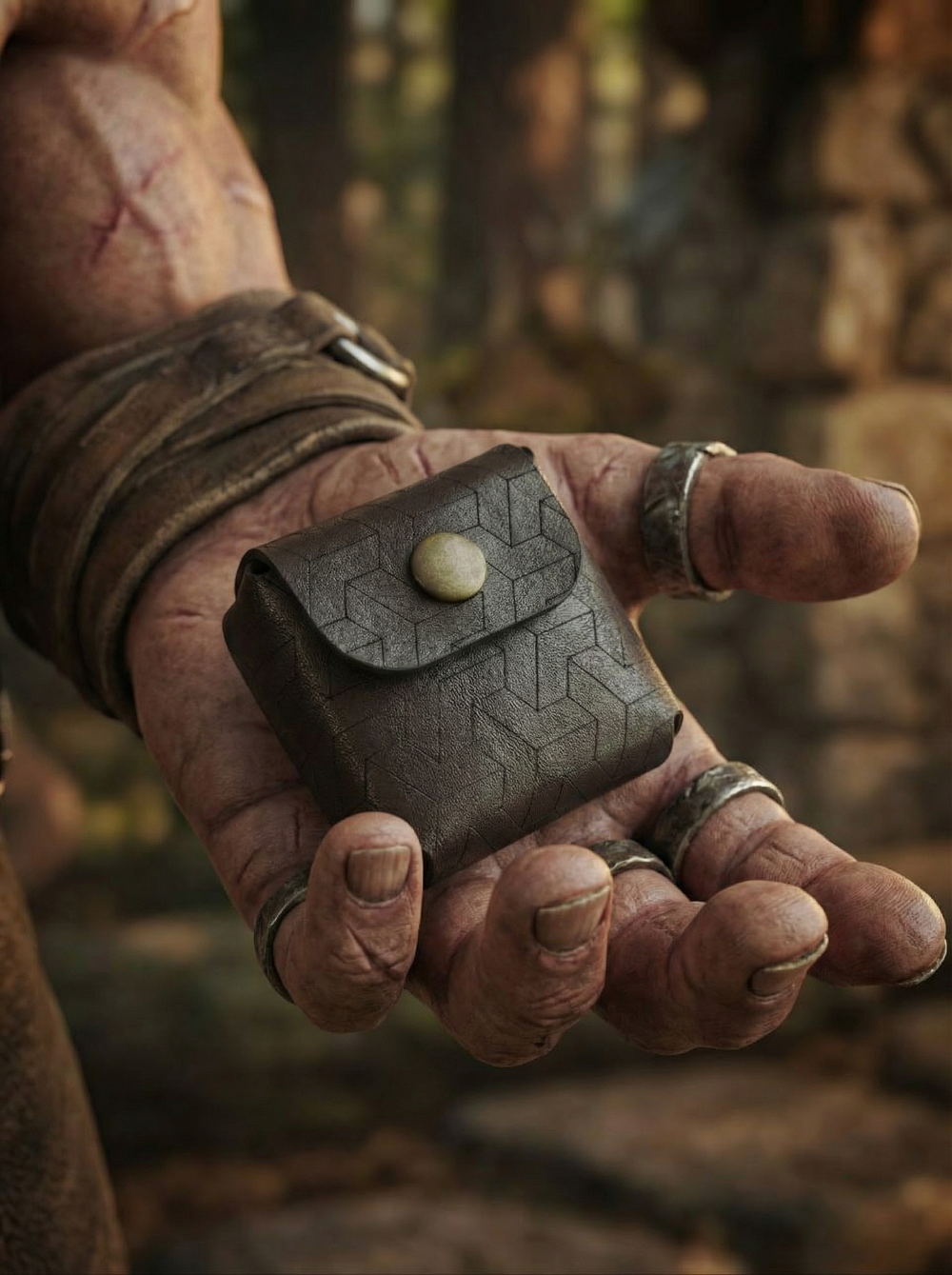 Кожаный футляр для дайсов