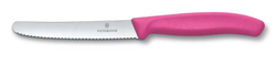 Нож столовый SwissClassic 11 см розовый с волнистой заточкой VICTORINOX 6.7836.L115