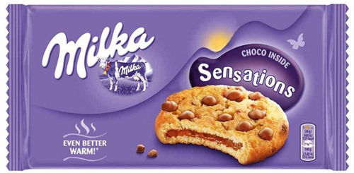 Милка Sensations Печенье c Шоколадной Начинкой 156гр