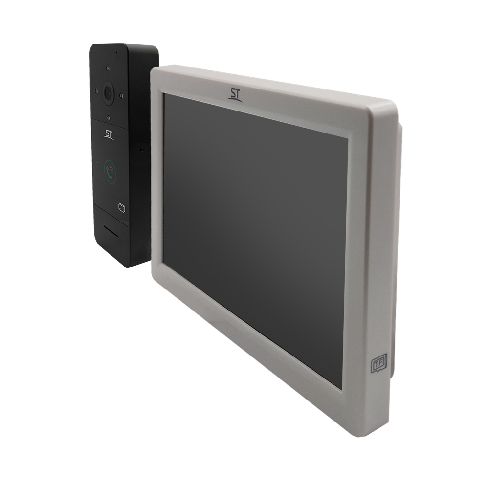 Домофон ST-MР300/7 серия «Земля» БЕЛЫЙ (TS/SD/WF/IPC/1080P/IP/110°/IC) КОМПЛЕКТ
