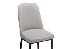 Стул на металлокаркасе Flor light gray / black