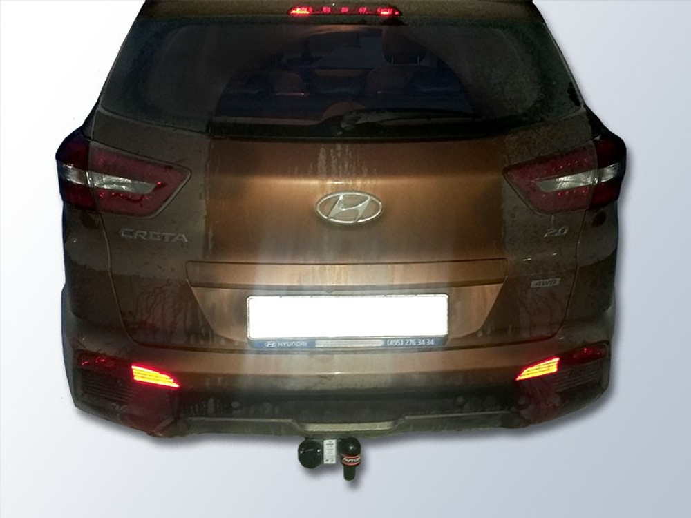 Фаркоп для Hyundai Creta 2016-2021 Тип шара: A. Нагрузки: 1300/75 кг, HY 29