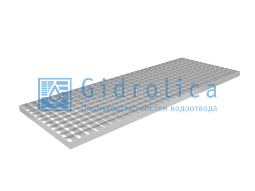 Решетка водоприемная для лотков DN300, серия Light РВ -30.37, Gidrolica, Россия