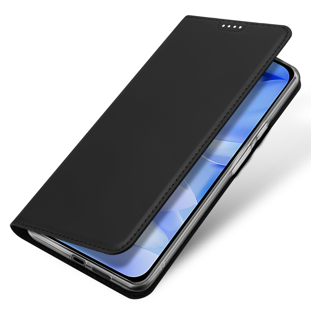 Чехол книжка из PU кожи черного цвета от Dux Ducis для Google Pixel 9a, серия Skin Pro Series Case
