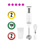 Блендер погружной 700 Вт, 2 скор, Econ, ECO-335HB, бел