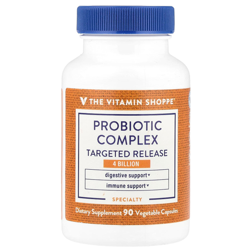 The Vitamin Shoppe, Комплекс пробиотиков, 4 млрд, 90 растительных капсул