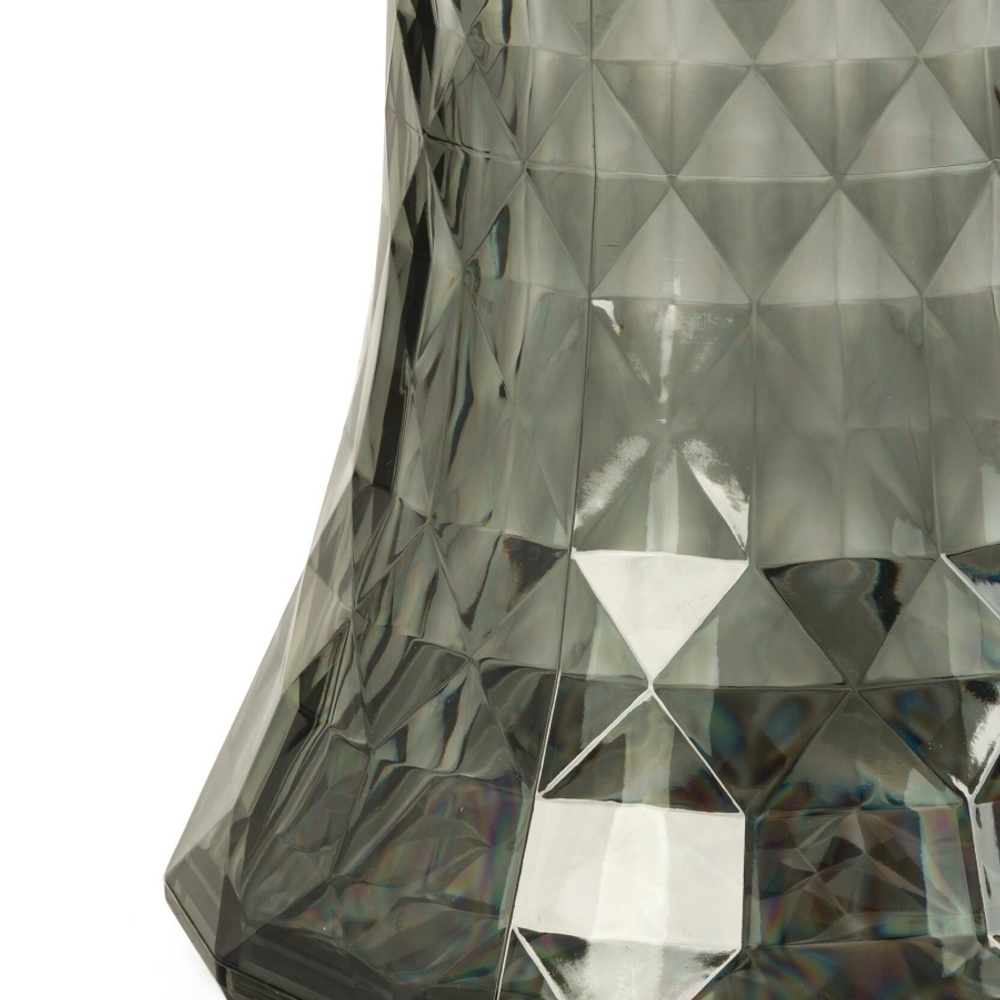 Кофейный столик Rock Crystal диаметр 31 пластик, дымчатый