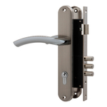 Замок цилиндровый с в комплекте с ручкой LOCKSET.9013 (SET F9011) SN/CP мат.никель