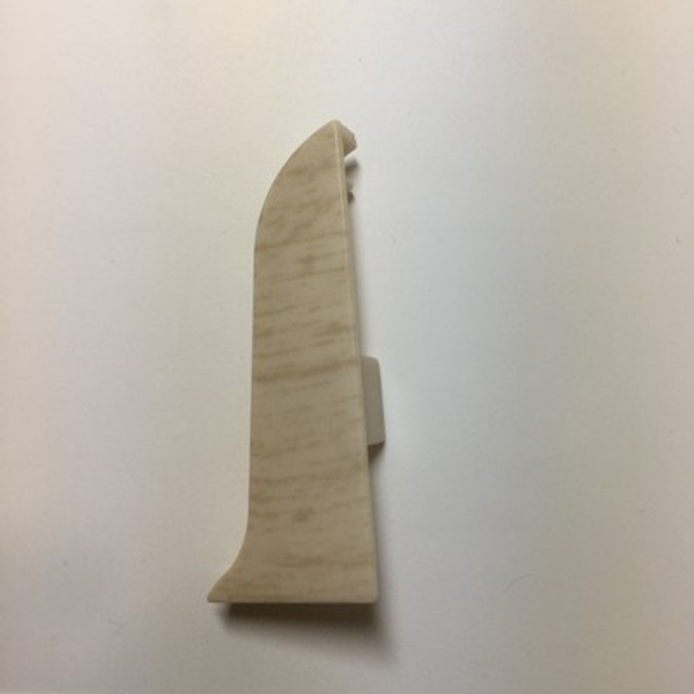 Заглушка правая к плинтусу "LIDER-62" 305 Груша белая