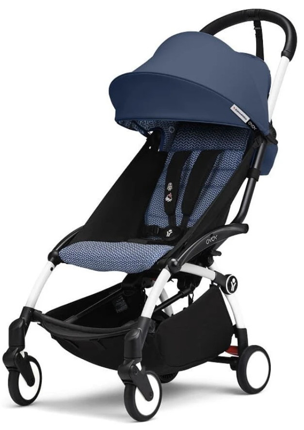 Коляска прогулочная Stokke YOYO3 рама белая White Air France Blue