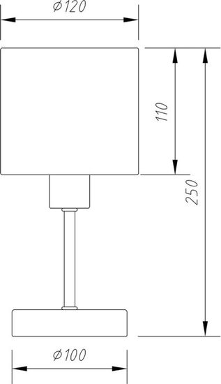 Интерьерная настольная лампа Denver 1109/1 Chrome/Beige