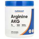 Nutricost, Аргинин AKG, без добавок, 300 г (10,7 унции)