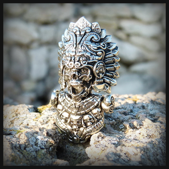 Замок для браслета из паракорда или кожи "Жрец" мельхиор