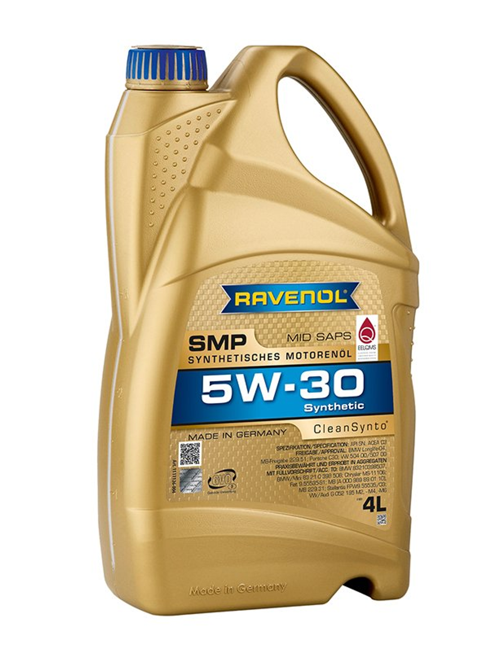 Моторное масло Ravenol SMP 5W-30, синтетическое, 4 л