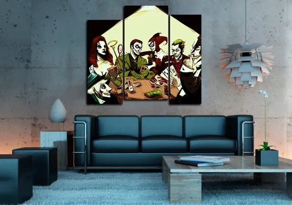 Модульная картина "Ночь покера"