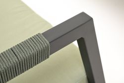 "Лилия" лаунж-зона 4-местная из алюминия, цвет серо-зеленый