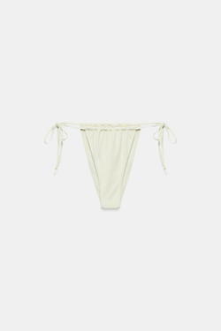 ZARA ПЛАВКИ-БИКИНИ С ЗАВЯЗКАМИ, ЭКРЮ