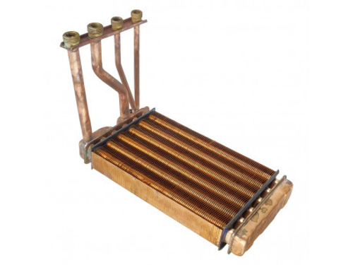 BSCHE14 Теплообменник без планки 24 кВт для котла Buderus Logamax BOSCH BUDERUS GAS 4000W GAS 5000W EUROSMART 24 KW L270 MM WITHOUT BRACKET