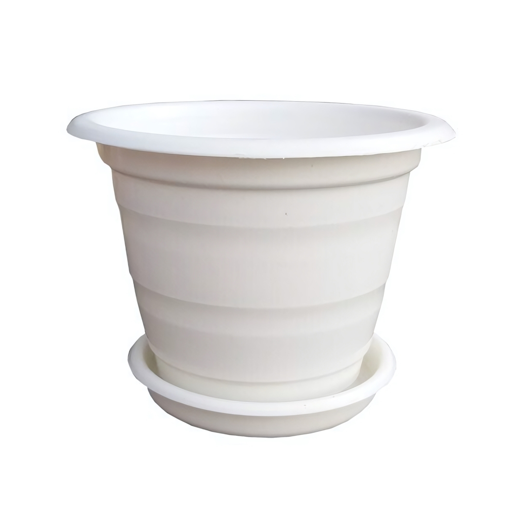 Вазон с поддоном 2 л. белый