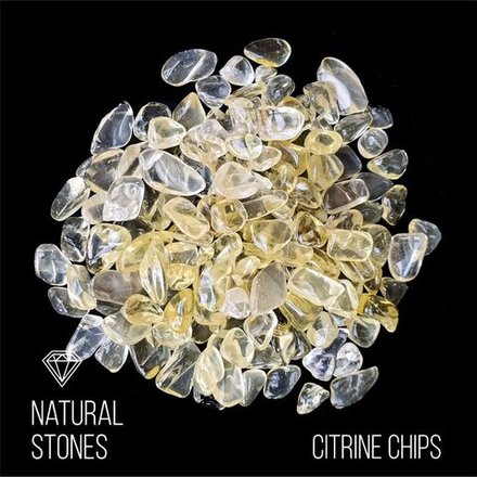 Натуральный цитрин Citrine Chips, 6-10мм, 100гр