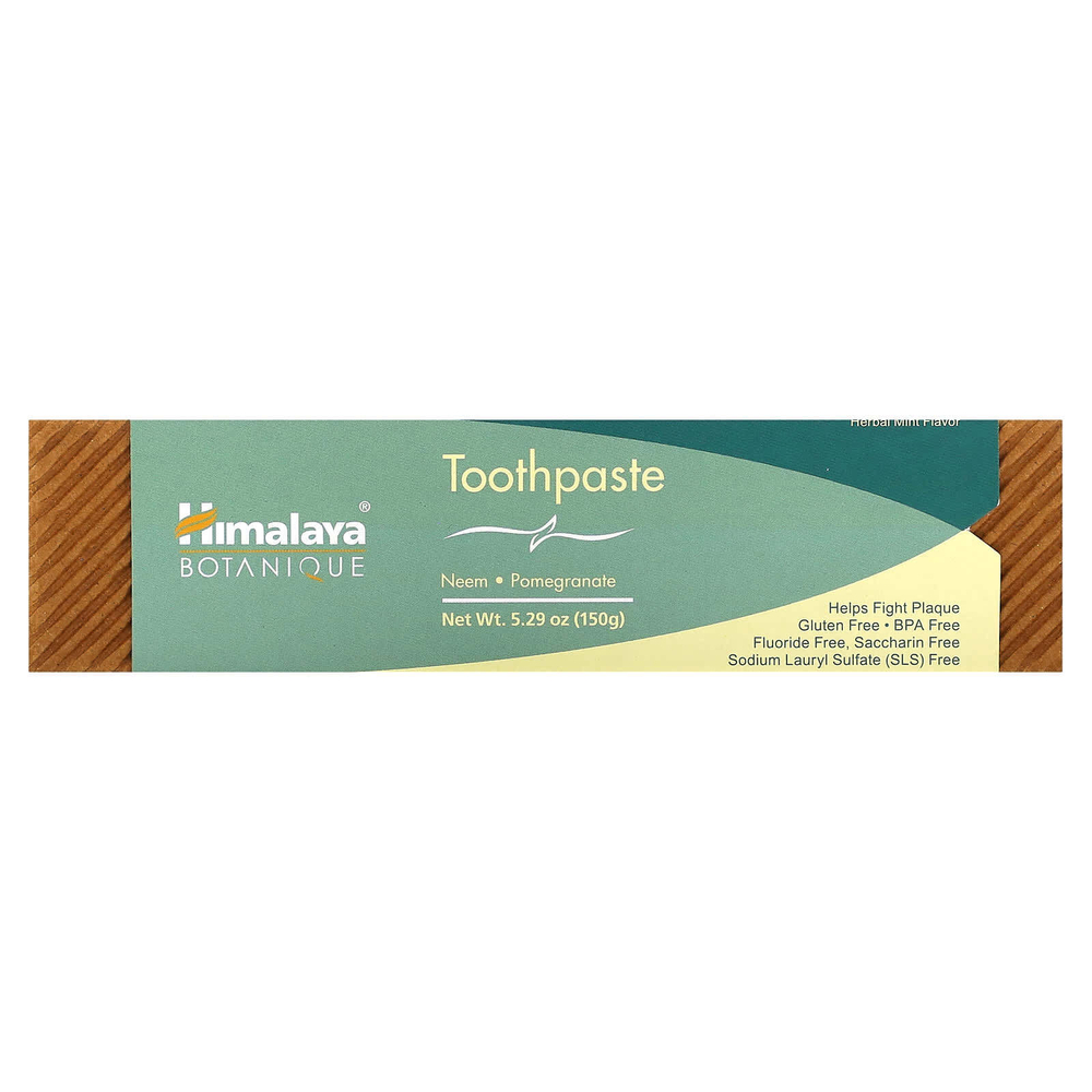 Himalaya, Botanique, зубная паста, ним и гранат, травяная мята, 150 г (5,29 унции)