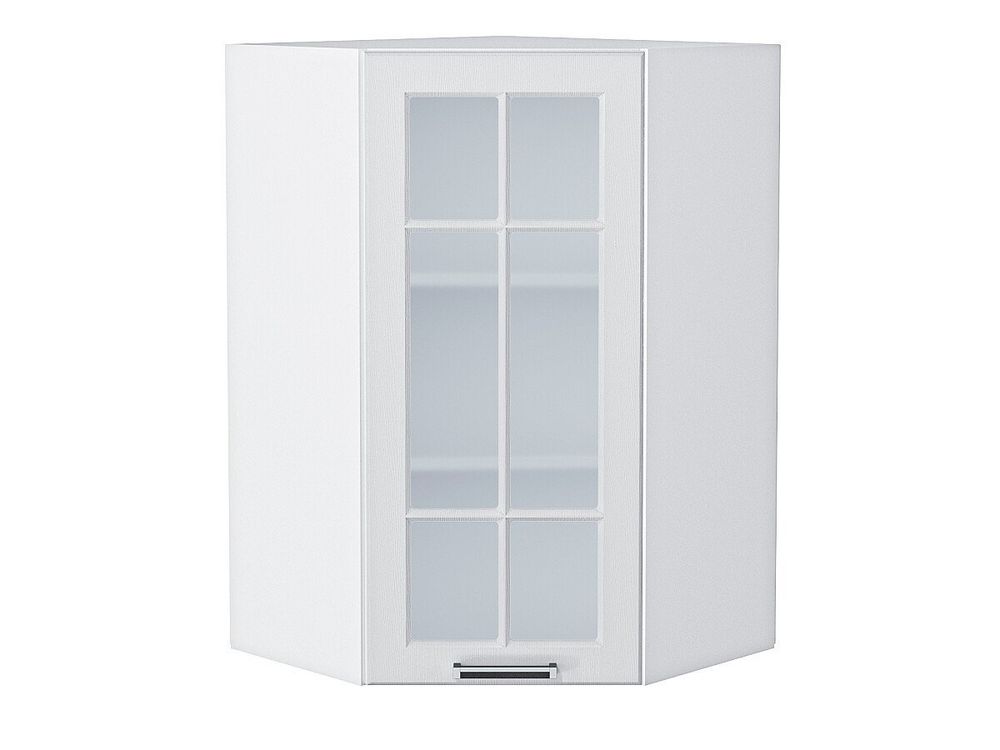 Шкаф верхний угловой остекленный Прага