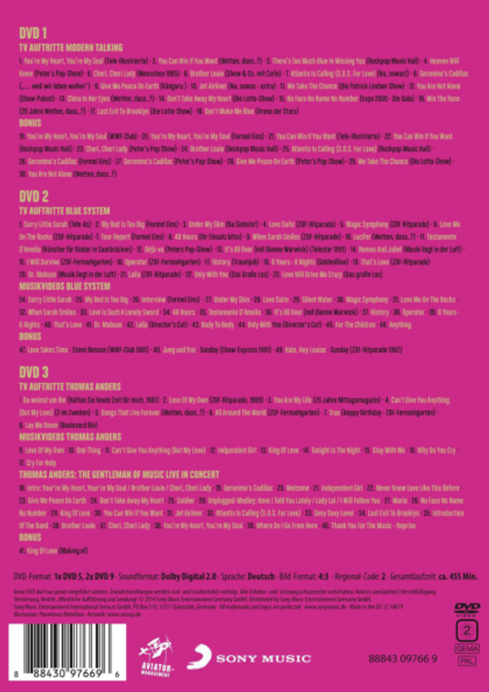 Modern Talking / 30 (3DVD)