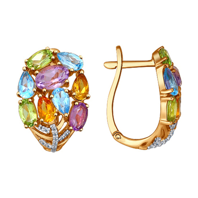 Серьги Au 585 (724055)