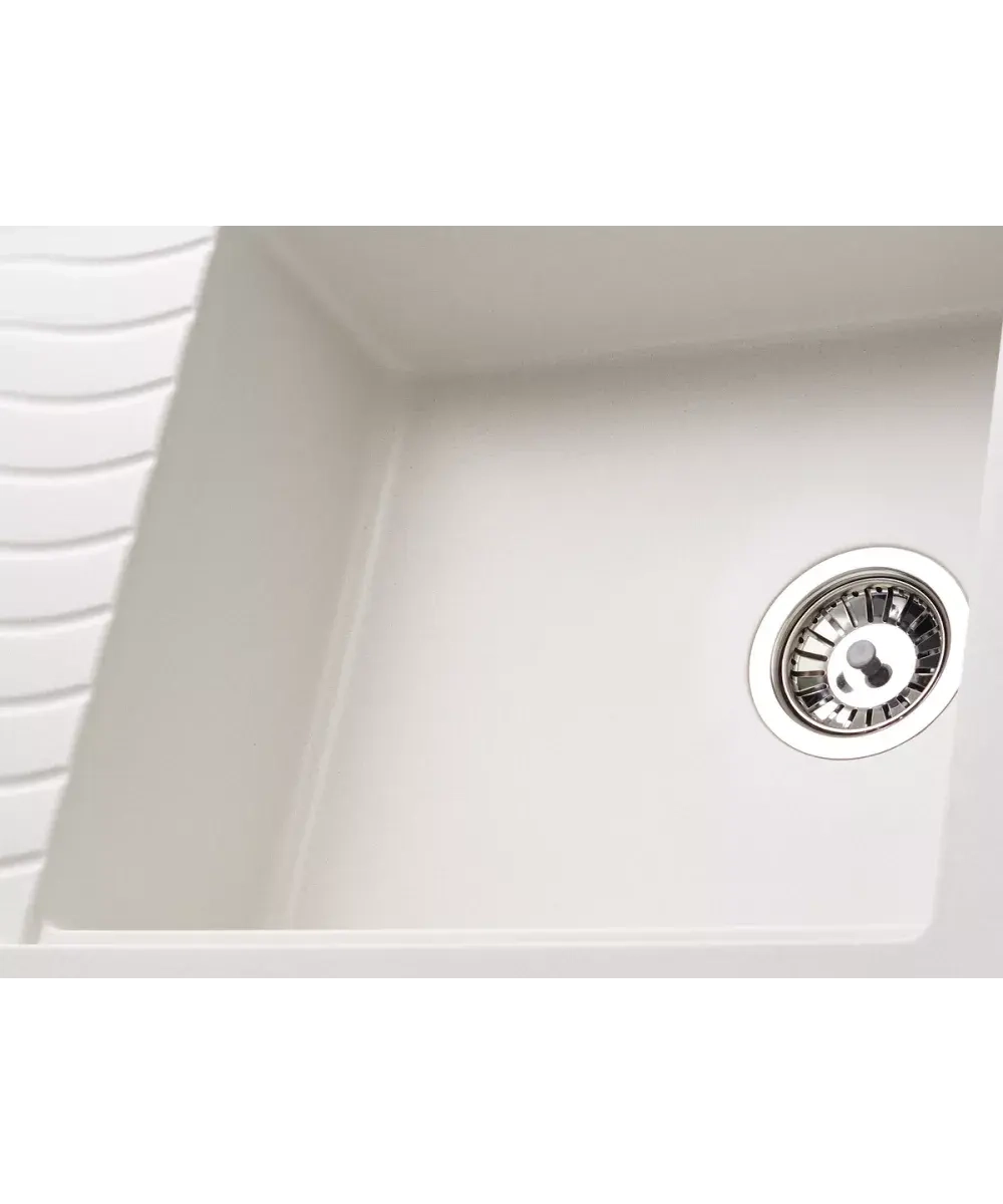 Кухонная мойка Kuppersberg MILA 1B1D WHITE фото 3