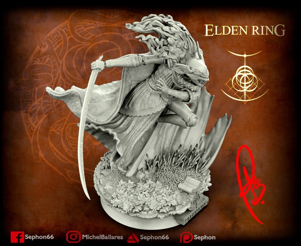 Фигурка Маления Клинок Микеллы богиня гнили Кольцо Элдена Malenia blade of miquella Goddess of Rot Elden Ring