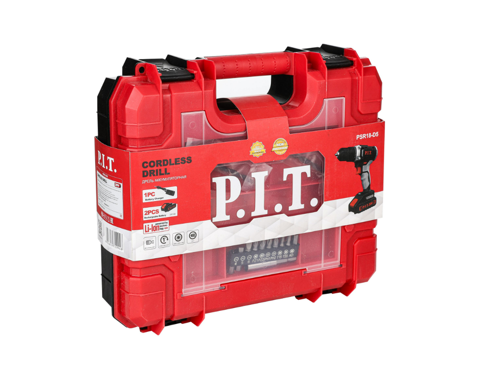 Дрель аккумуляторная P.I.T. PSR18-D5
