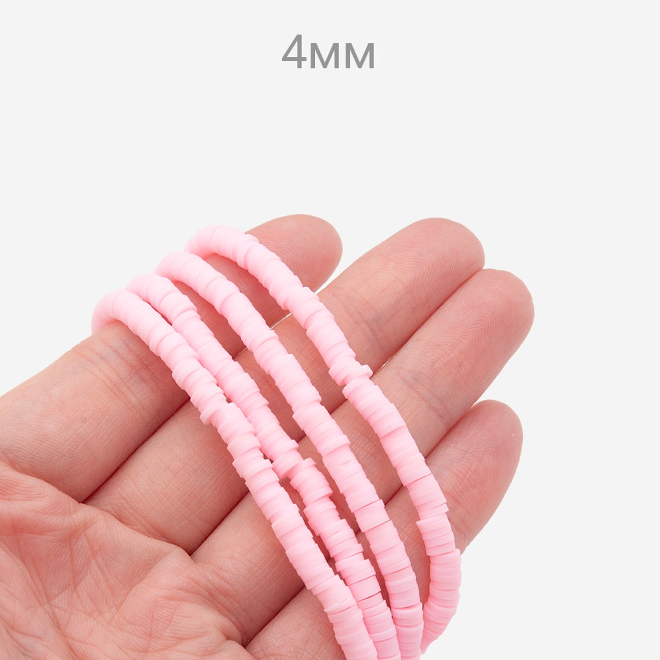Бусины хеши, каучук, оттенок "Oh! My pink baby"