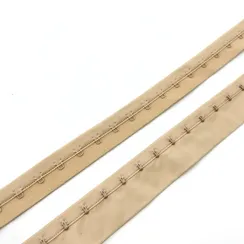 Крючки на ленте однорядные бежевые (цв. 126), Arta-F