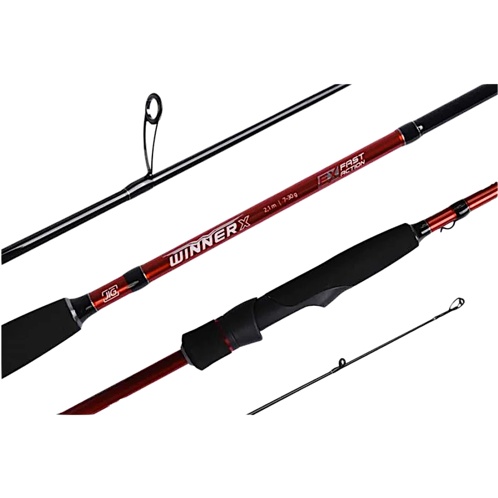 Спиннинг Maximus Winner-X JIG 2секц. MJSSWX-24M 2.4м 7-30г Тр.длина 125см Ex-Fast Action 7колец Ручка EVA