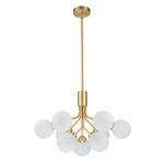 Подвесная люстра Belfast Bryson L-8130-6+3 BR GL Латунь / Стекло