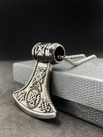 Цепь с подвеской Топор славянский оберег Гром Секира Перуна