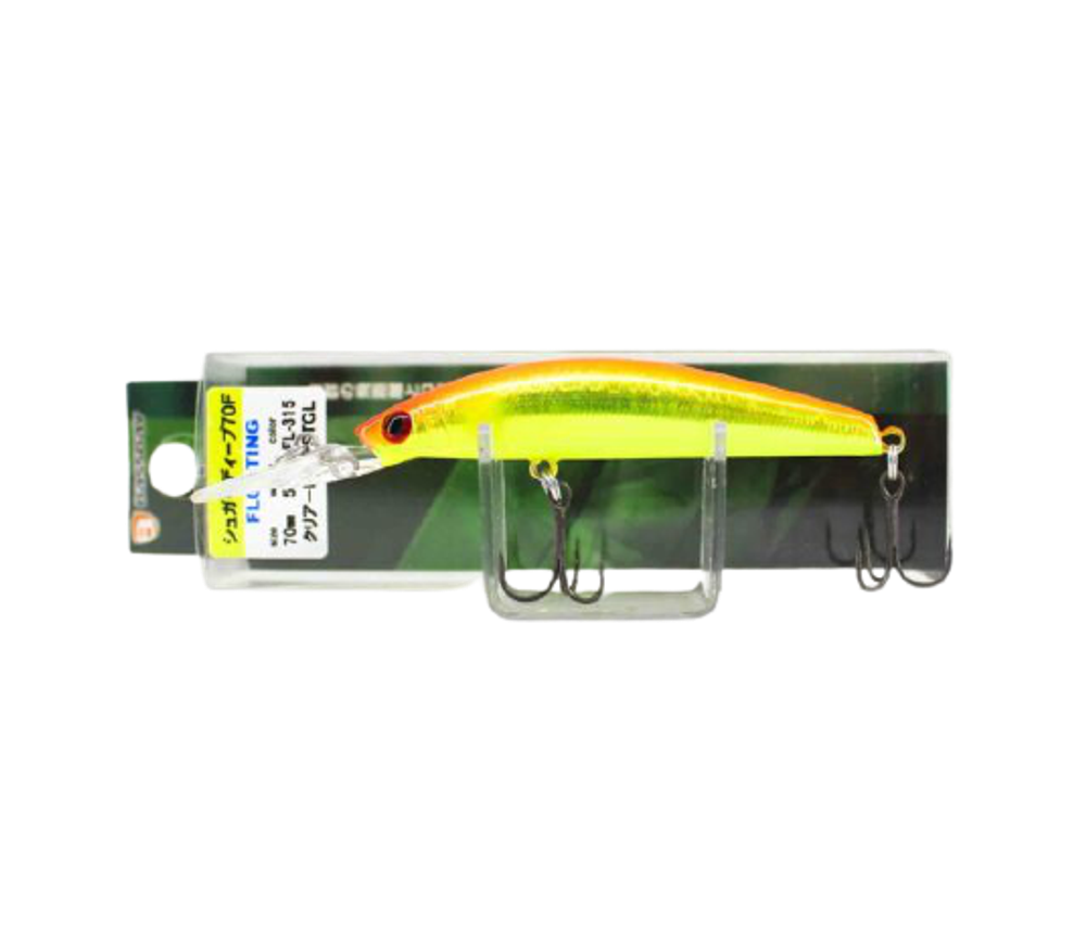 Воблер Bassday Sugsr Minnow SG 90F P-503 Pearl Candy-Lime