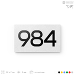 Номер на дверь 984, табличка на дверь для офиса, квартиры, кабинета, аудитории, склада, белая 120х70 мм, Айдентика Технолоджи