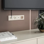 Рамка на 4 поста Stark (слоновая кость) W0041803