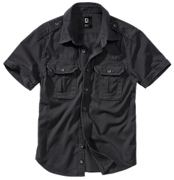 Brandit VINTAGE SHIRT SHORT SLEEVE black