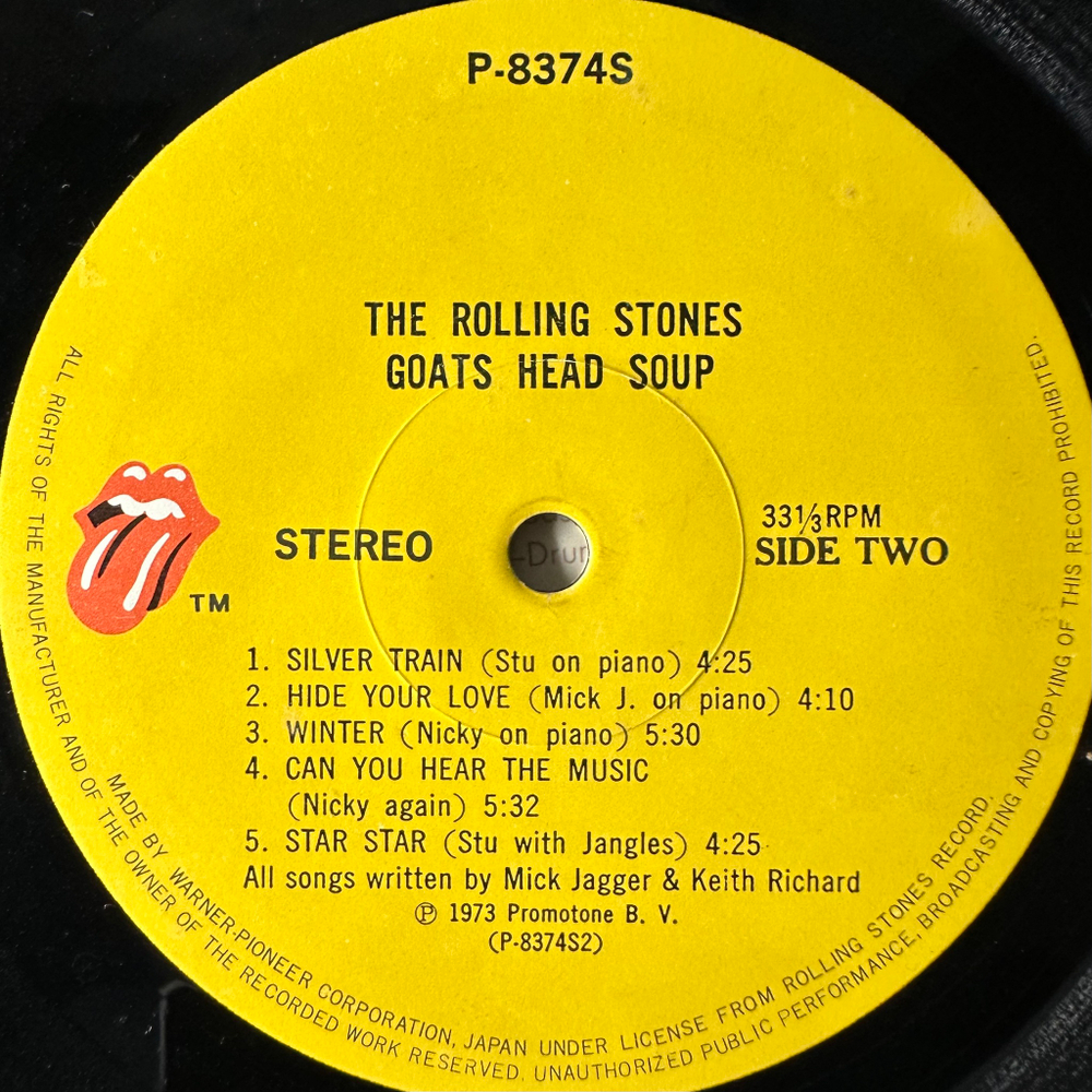 The Rolling Stones ‎– Goats Head Soup (Япония 1974г.)