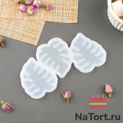 Силиконовая форма для леденцов «Тропические листья»