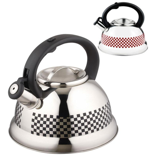 Чайник металлический со свистком Mallony MAL-0417C